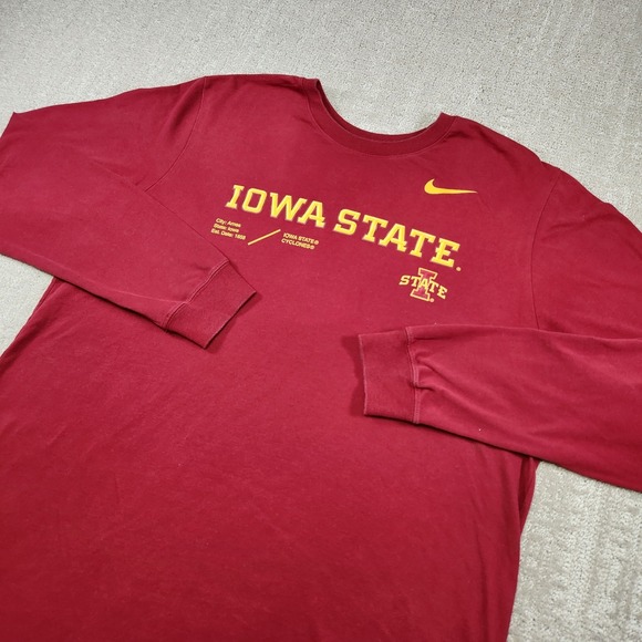 Nike Other - Iowa State Cyclones Shirt Men Large Player Issue Nike Long Sleeve Dri Fit